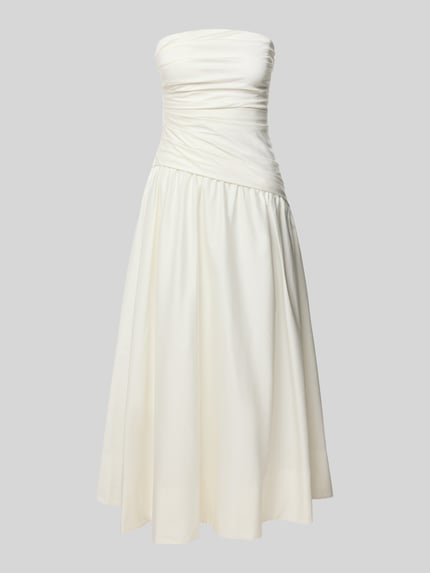 Produktfoto, Cocktailkleid im Off-Shoulder-Look Modell 'Ashton' von Forever New, A-Linie, Midikleid, cremeweiß, Baumwoll-Elasthan-Mix