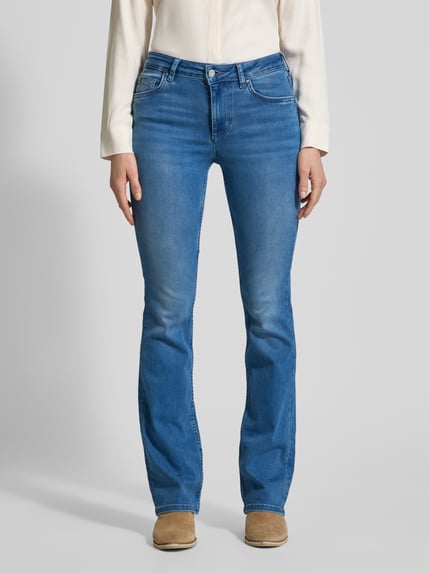 Mustang Slim Fit Bootcut Jeans im 5-Pocket-Design Modell 'Shelby' Blau 4