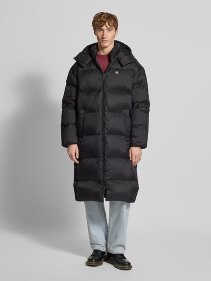 Calvin Klein Jeans Regular Fit Steppmantel mit Logo-Print Black 4