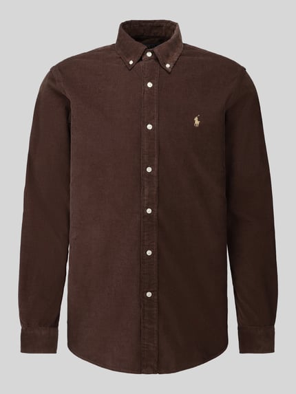 Polo Ralph Lauren Custom Fit Freizeithemd aus reiner Baumwolle Mittelbraun 2