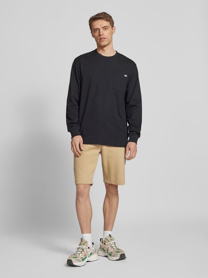 Blend Regular Fit Sweatshorts mit Strukturmuster Modell 'CASPER' Beige 1