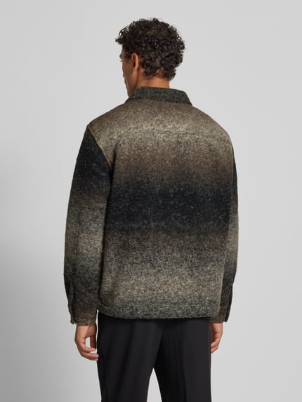 Jake*s Studio Men Relaxed Fit Hemdjacke mit Brusttasche Black 5