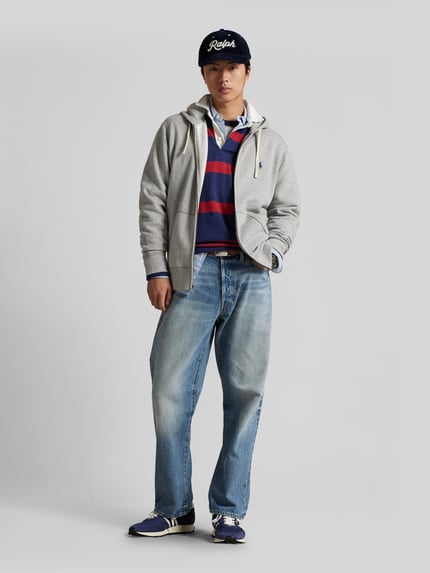 Polo Ralph Lauren regular fit sweatjack van katoenmix Middengrijs - 1