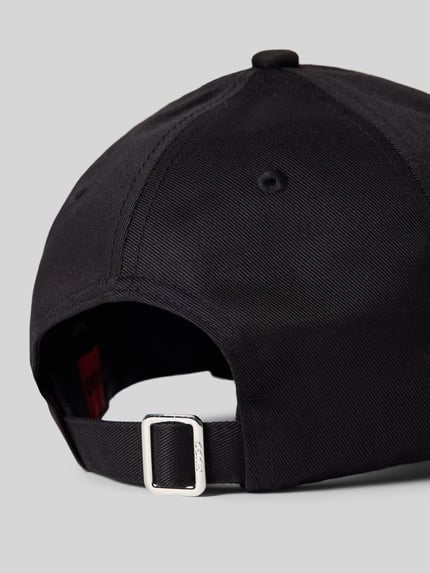 HUGO Baseballpet met labelstitching, model 'Cara' Zwart - 3