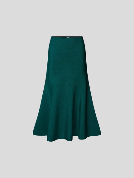Victoria Beckham Spódnica midi w wyglądzie dzianiny Zielony 2