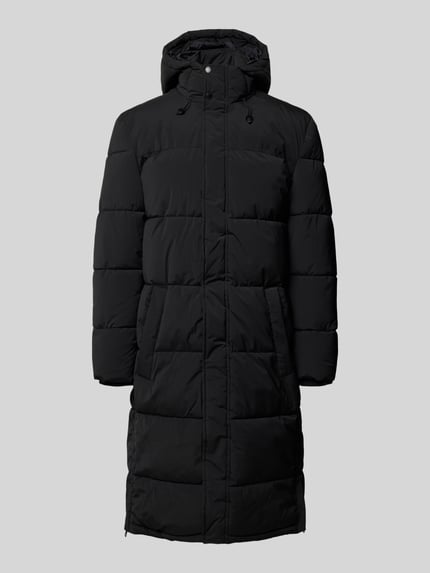 Christian Berg Men Steppjacke mit Kapuze und seitlichen Reißverschlüssen Black 2
