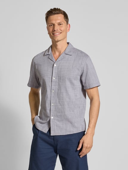 Tom Tailor Denim Relaxed Fit Freizeithemd aus reiner Baumwolle Hellgrau 4