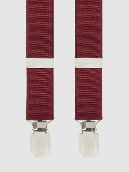 Willen Hosenträger in X-Form Bordeaux 1