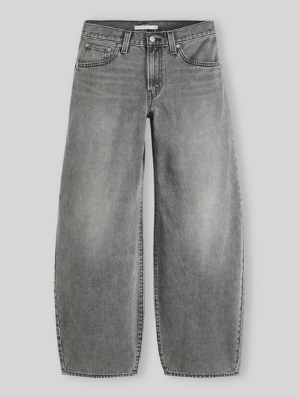 Levi's® Regular Fit Baggy Jeans mit High Waist Anthrazit 2