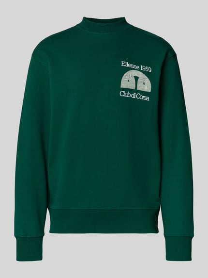ellesse Sweatshirt mit Label-Stitching Dunkelgruen 2