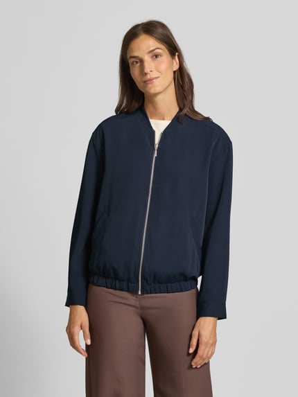 Tom Tailor Relaxed Fit Blouson mit College-Kragen Dunkelblau 4