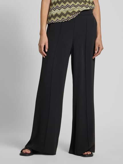 COMMA Stoffen broek met elastische band Zwart - 4