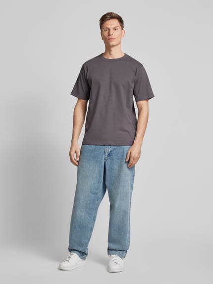 ANNARR T-shirt met ronde hals, model 'ANRRO' Antraciet - 1