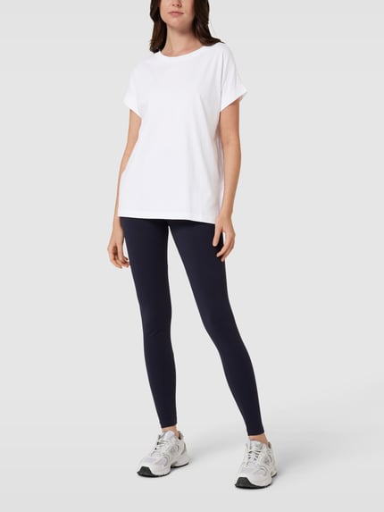 ARMEDANGELS T-shirt met geribde ronde hals, model 'IDAARA' Wit - 1