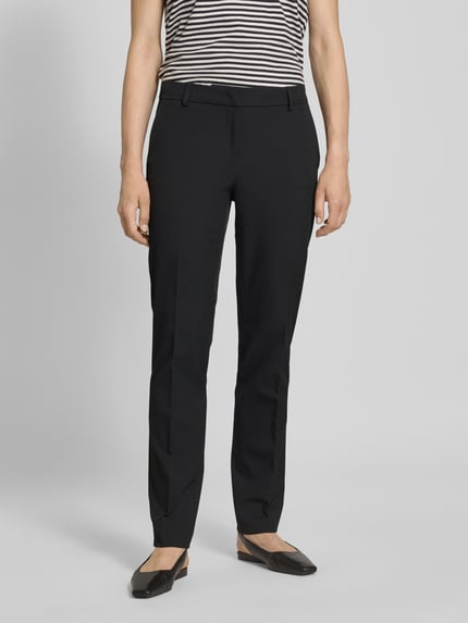 Christian Berg Woman Selection Spodnie materiałowe o kroju slim fit w kant Czarny 4