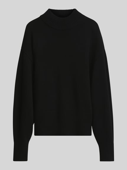 HUGO Loose Fit Pullover aus Woll-Mix Modell 'Sorellenio' Black 2