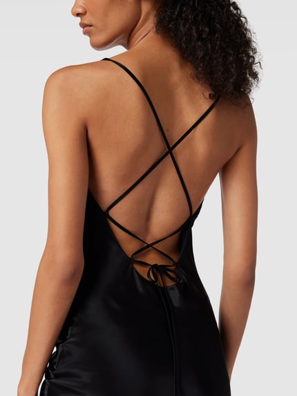 Jake*s Cocktail Abendkleid mit Wasserfall-Ausschnitt Black 3