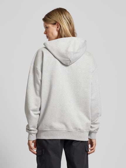REVIEW Oversized hoodie met labelprint Lichtgrijs gemêleerd - 5