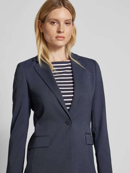 HUGO Blazer met reverskraag, model 'ATANA' Marineblauw - 3