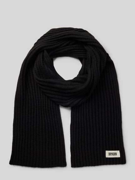 DRYKORN Schal mit Label-Detail Modell 'NUMAS' Black 1