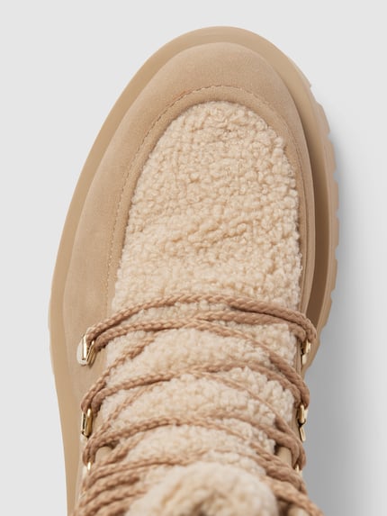 Tamaris Snowboots met teddybont Lichtbruin - 3
