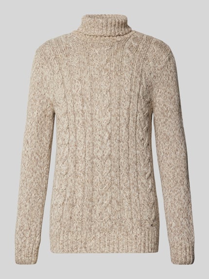 RAGMAN Regular Fit Rollkragenpullover mit gerippten Abschlüssen Offwhite 2