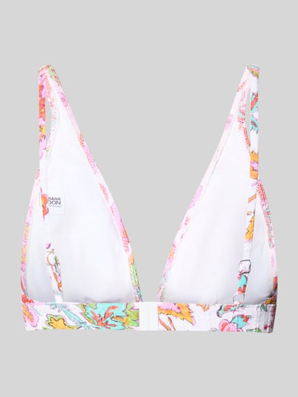 Produktfoto, Bikini-Oberteil im Allover-Look Modell 'HOUTEBA DINO' von Banana Moon, Material-Mix mit Stretch-Anteil, Körpernahe Passform, verstellbare Träger, Damen
