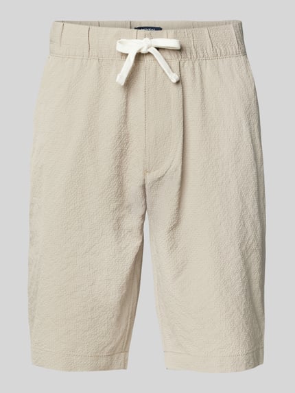 MCNEAL Regular Fit Shorts mit Strukturmuster Ecru 2