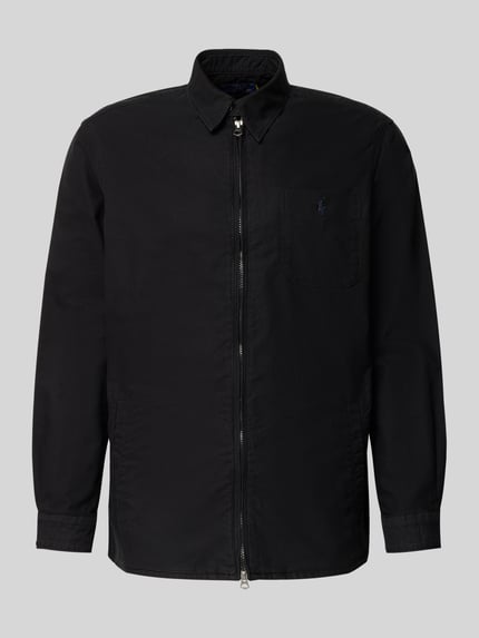 Polo Ralph Lauren Slim Fit Hemdjacke mit Kentkragen Black 2