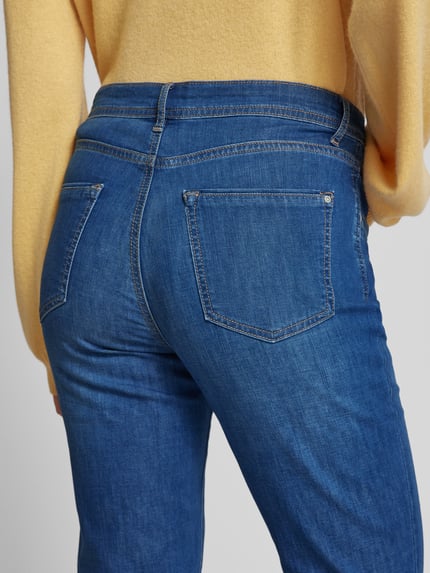Brax Straight fit jeans met 5-pocketmodel, model 'Carola' Blauw - 3