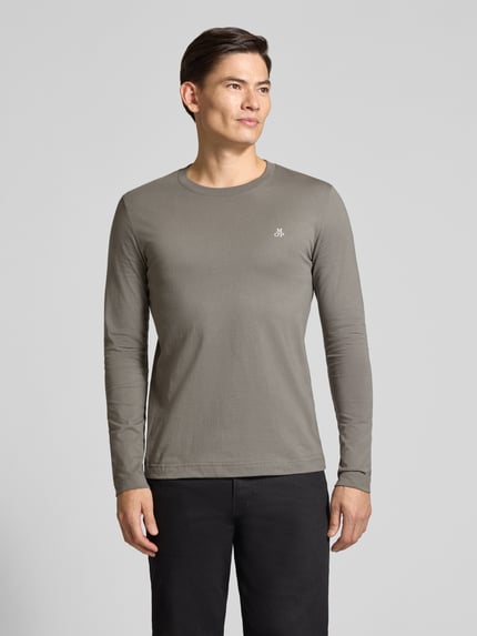 Marc O'Polo Shaped fit shirt met lange mouwen van puur katoen Lichtgrijs - 4