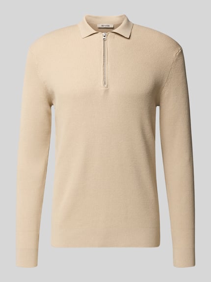 ONLY & SONS Regular Fit Strickpullover aus Baumwoll-Mix Modell 'PHIL' Beige 2
