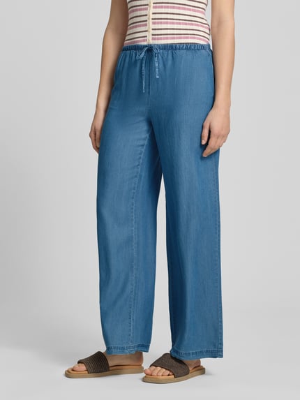 ONLY Wide Leg Hose aus Lyocell Modell 'CHARIS' Jeansblau 4