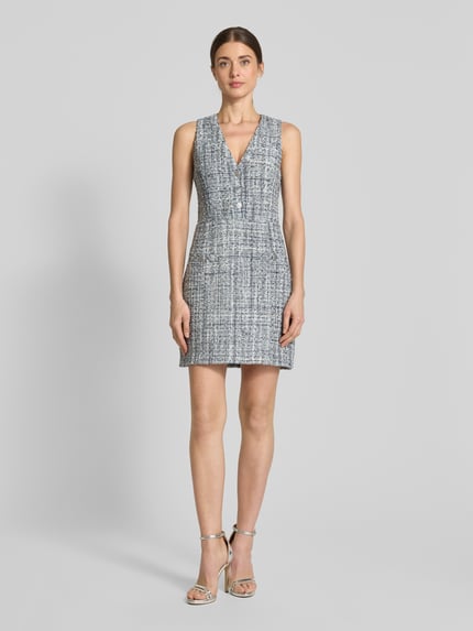 GUESS Minikleid mit V-Ausschnitt Modell 'SADIE' Hellblau 1