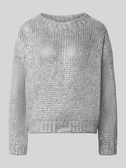 Relaxed Fit Strickpullover mit Alpaka-Anteil Shop The Look MANNEQUINE