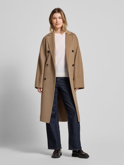 Marc O'Polo Regular Fit Wollmantel aus Doubleface-Wolle-Mix Camel 1