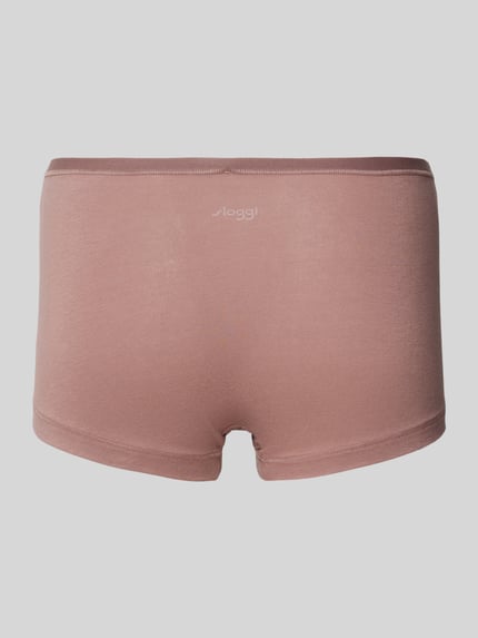 Sloggi Majtki z nadrukiem z logo w zestawie 3 szt. model ‘GO DAILY’ Ziemisty brązowy 3