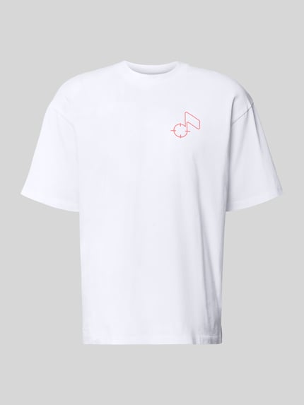 Edwin T-shirt van Katoen Model 'CHARMER' Wit - 2