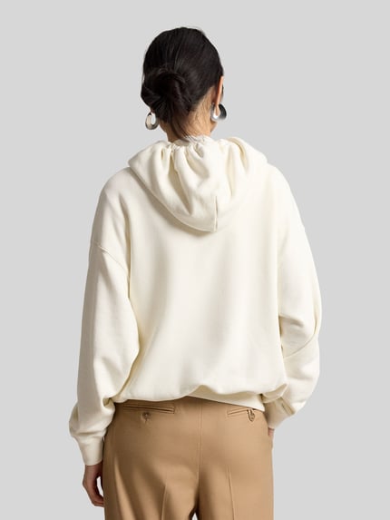 Polo Ralph Lauren Comfort Fit Hoodie aus Baumwoll-Mix Offwhite 5