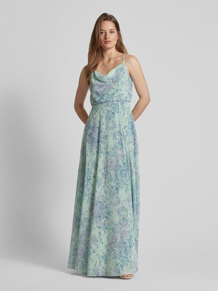 Jake*s Cocktail Abendkleid mit floralem Muster Mint 4