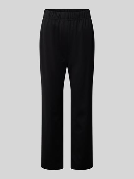 Weekend Max Mara Regular Fit Hose aus Lyocell-Mix Modell 'ELFO' Black 2