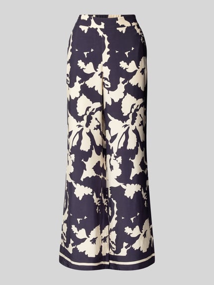 Stoffen broek met elastische band Shop The Look MANNEQUINE