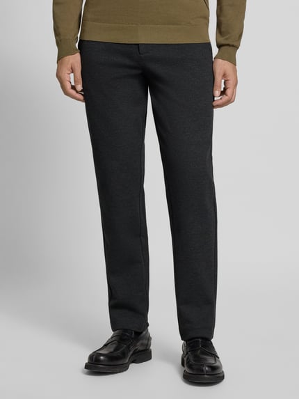 Lindbergh Stoffhose mit elastischem Bund Mittelgrau 4
