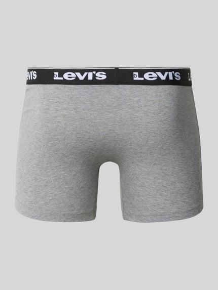 Levi's® Trunks mit Label-Bund im 3er-Pack Mittelgrau 3