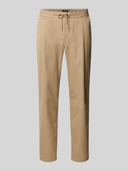 MCNEAL regular fit stoffen broek met achterzakken Beige - 2