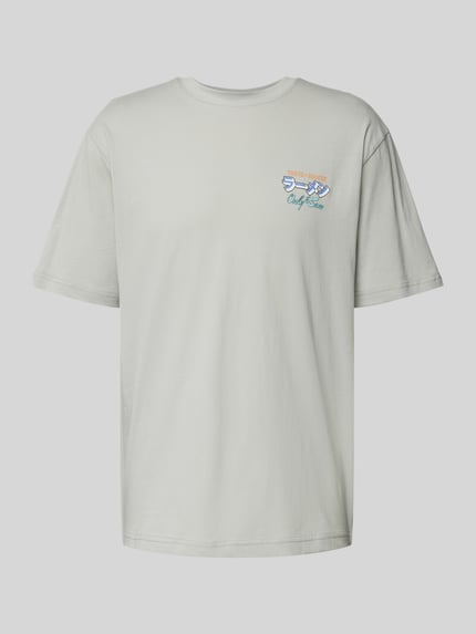 ONLY & SONS T-Shirt mit Rundhalsausschnitt Modell 'KEANE' Hellgrau 2