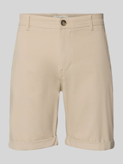 Selected Slim Fit Chinoshorts aus Baumwoll-Mix Modell 'LUTON' Sand 2