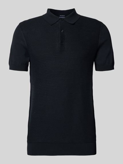 Strellson Regular Fit Poloshirt aus reiner Baumwolle Black 2