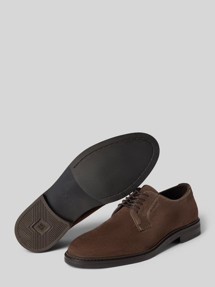GANT Schnürschuh aus Rindvelours mit Gummisohle Dunkelbraun 4