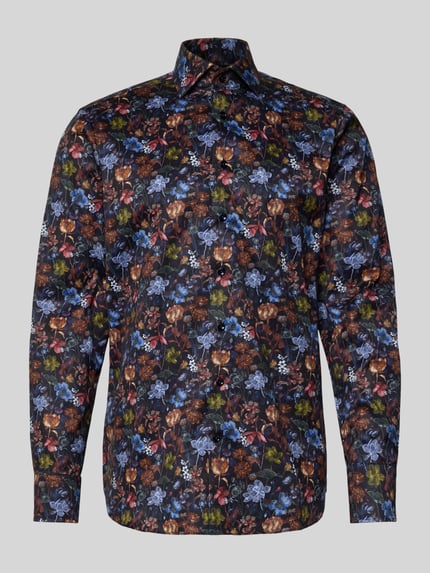 OLYMP SIGNATURE Slim Fit Business-Hemd mit Kentkragen Modell 'Savio' Marine 2